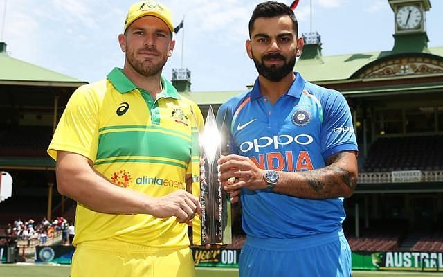 Aaron Finch and Virat Kohli